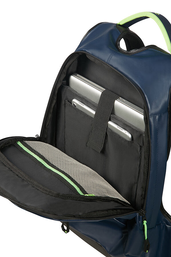 Samsonite Paradiver Light Zaino Porta Pc Night Blue/fluo Green 74774-8477 01N31002