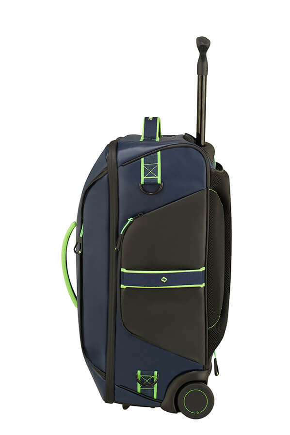 Samsonite Paradiver Light Borsone/zaino Con 2 Ruote 55Cm Night Blue/fluo Green 74780-8477 01N31008