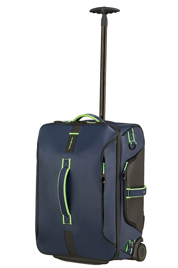 Samsonite Paradiver Light Borsone/zaino Con 2 Ruote 55Cm Night Blue/fluo Green 74780-8477 01N31008