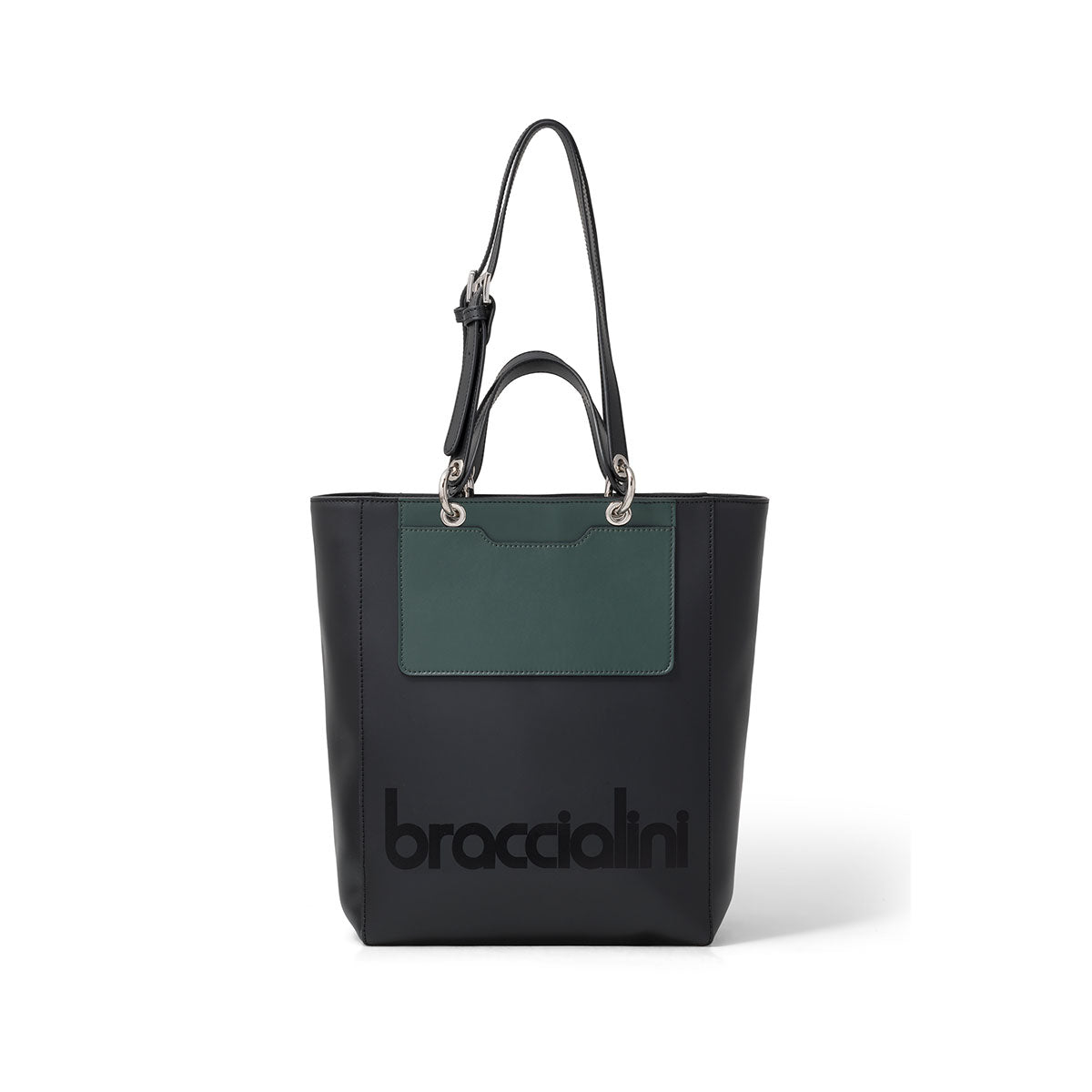 Braccialini Borsa Tote My One Nero/Verde B14690 PP3050