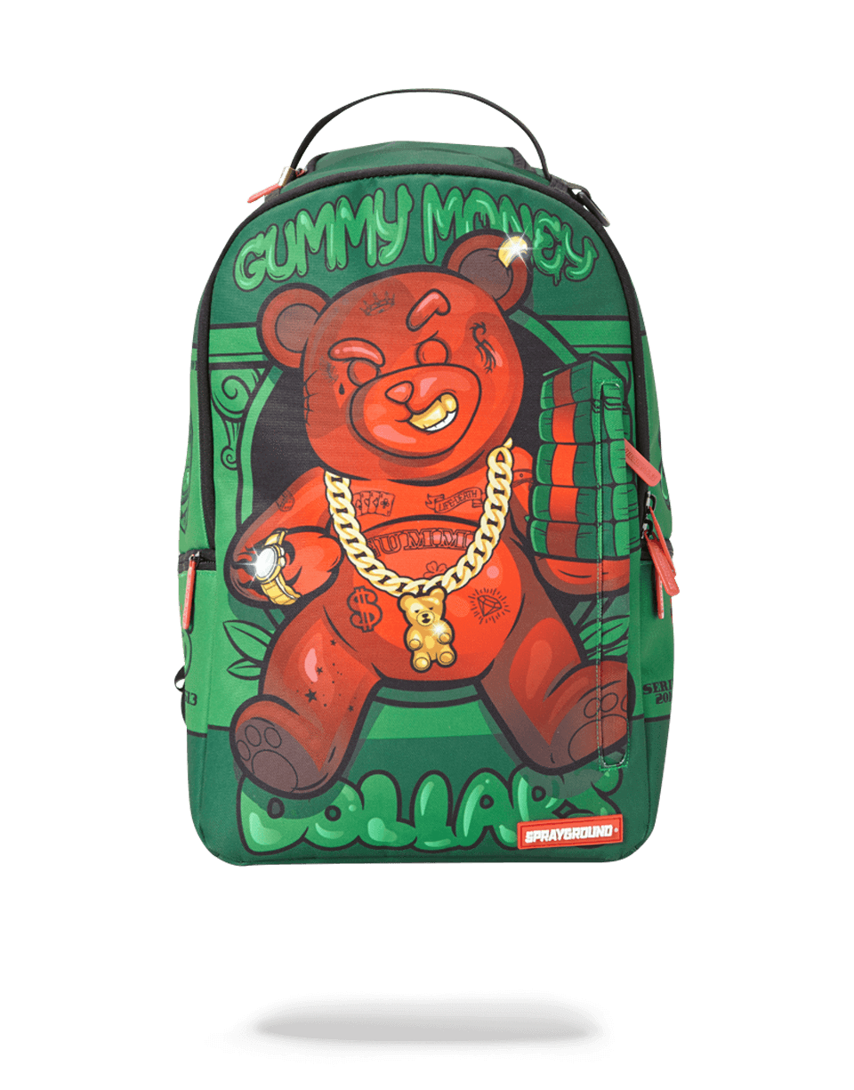 Sprayground diablo bear returns evil money backpack 910B2380NSZ