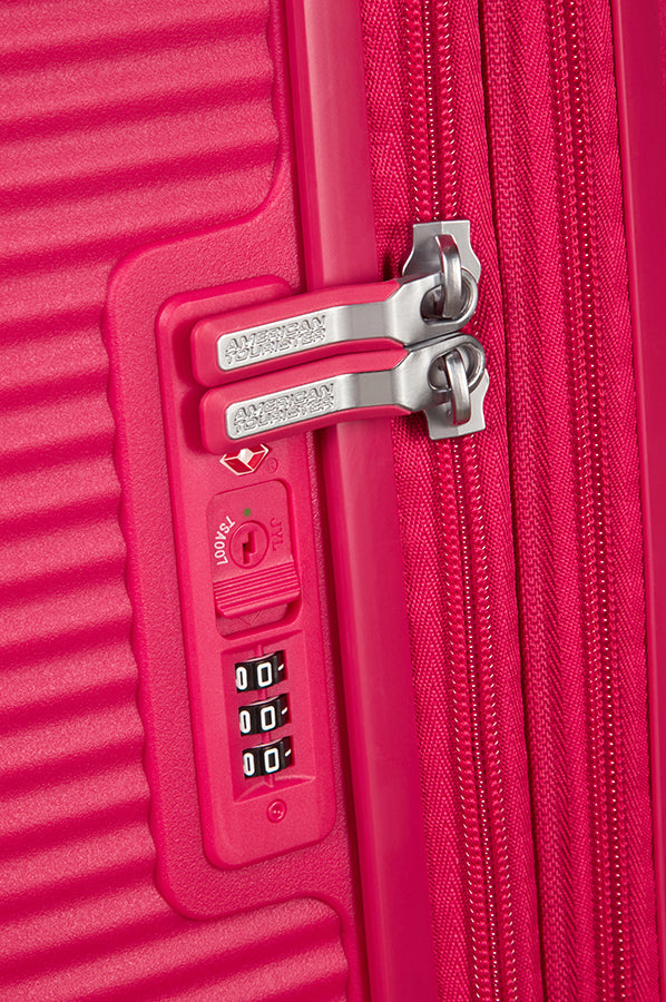 American Tourister SOUNDBOX Spinner Espandibile (4 Ruote) 55 cm Lightning Pink bagaglio a mano 32G90001 88472-5502