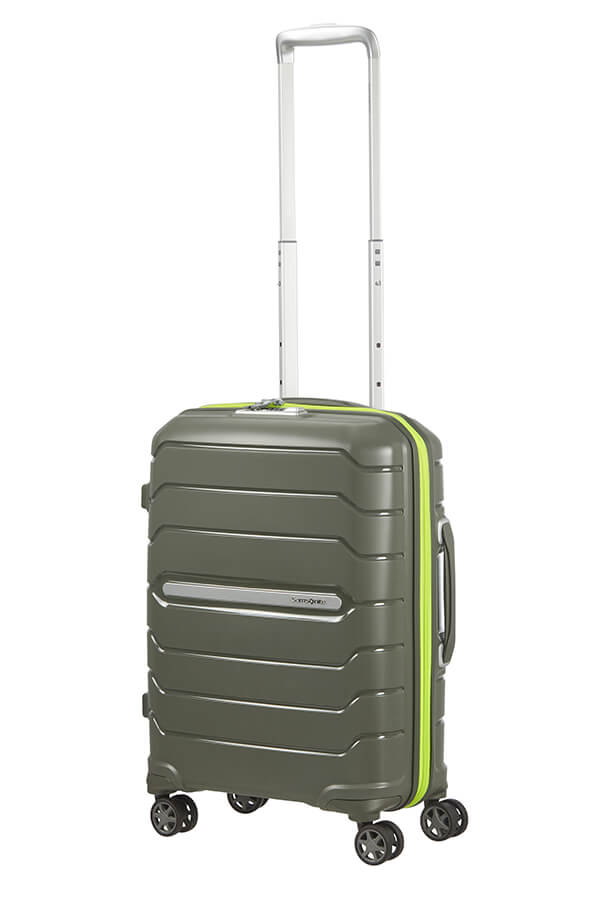 Samsonite Flux Trolley Espandibile (4 Ruote) 55Cm Dark Olive samsonite bagaglio a mano rigido espandibile 4 ruote 88537-1266 CB014001