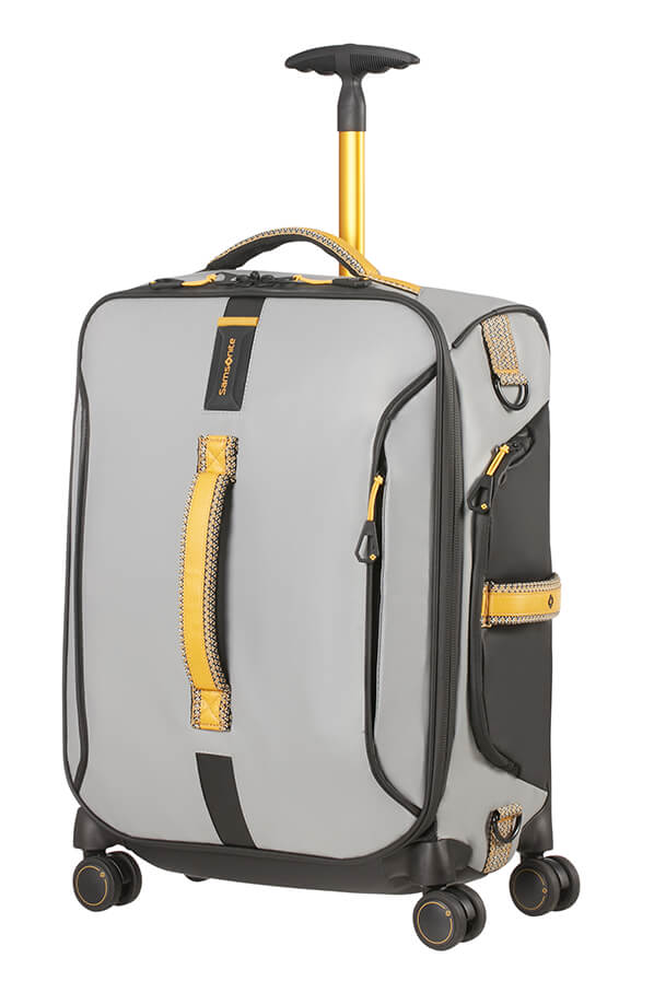 Samsonite Paradiver Light Borsone Con Ruote 55Cm Grey/yellow Samsonite trolley bagaglio a mano in tessuto tecnico cerato impermeabile 4 ruote 92057-4742 01N18011