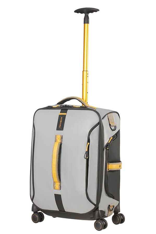 Samsonite Paradiver Light Borsone Con Ruote 55Cm Grey/yellow Samsonite trolley bagaglio a mano in tessuto tecnico cerato impermeabile 4 ruote 92057-4742 01N18011