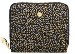 Portafoglio Borbonese Di Nylon Op Riciclato E Pelle Op Naturale/Nero 930156I15X11