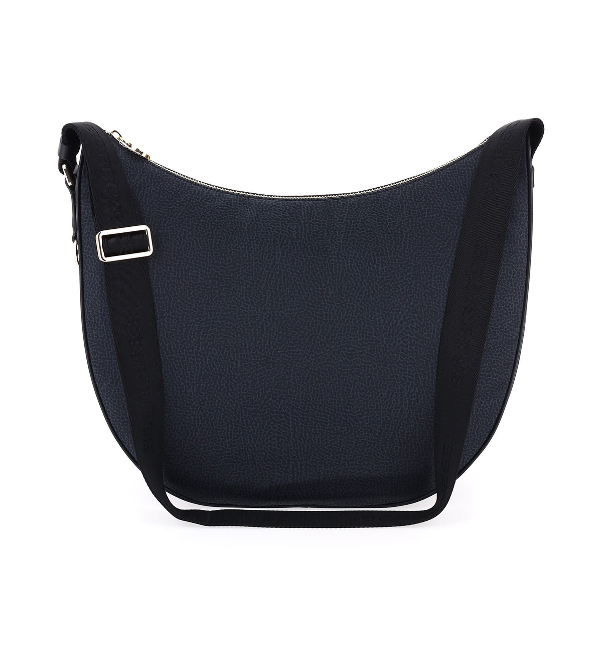 Borbonese Lunabag Medium In Jet Op Nero borbonese borsa donna  934412296100