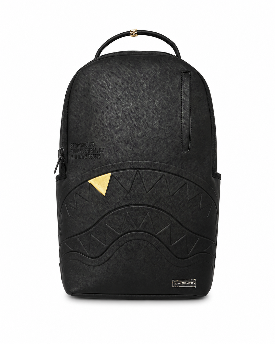 Sprayground Zaino in ecopelle Blacked Out Embossed Gold Tooth