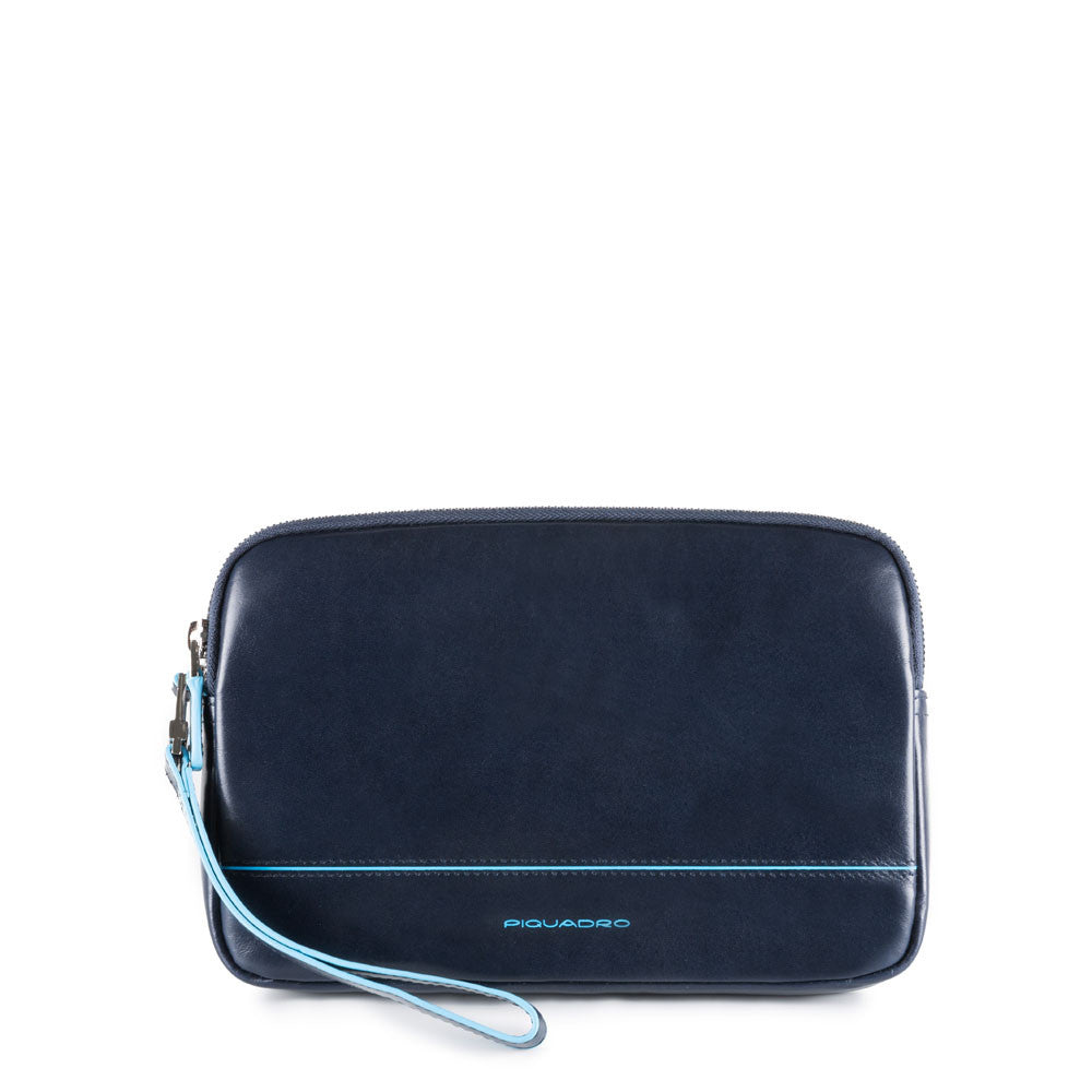 Piquadro Pochette Da Polso Maschile Con Laccio Blu Notte AC3944B2/BLU2