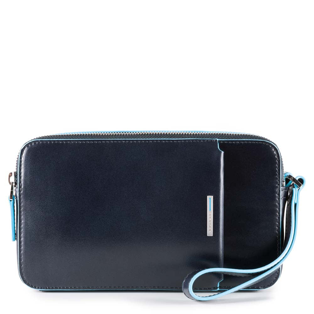 Piquadro Pochette Uomo Con Tasca Frontale Blu Notte AC4221B2/BLU2 