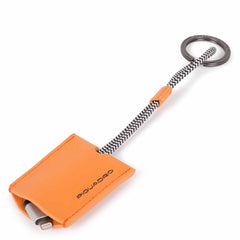 Portachiavi In Pelle Con Cavo Usb Arancio Fluo Piquadro AC4236EM/AR