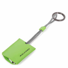 Portachiavi In Pelle Con Cavo Usb Verde Fluo Piquadro AC4236EM/VE