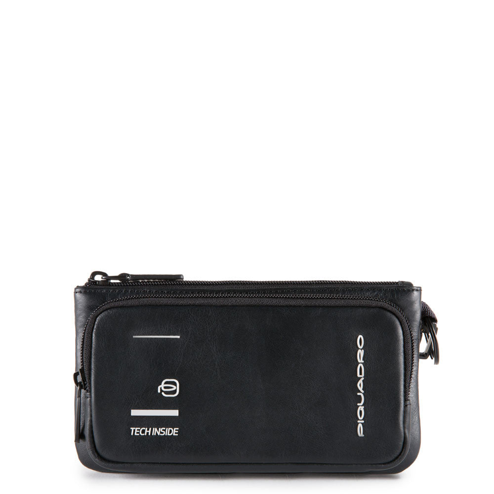 Piquadro, pochette con vano per smartphone e anella nero AC4934S106/N