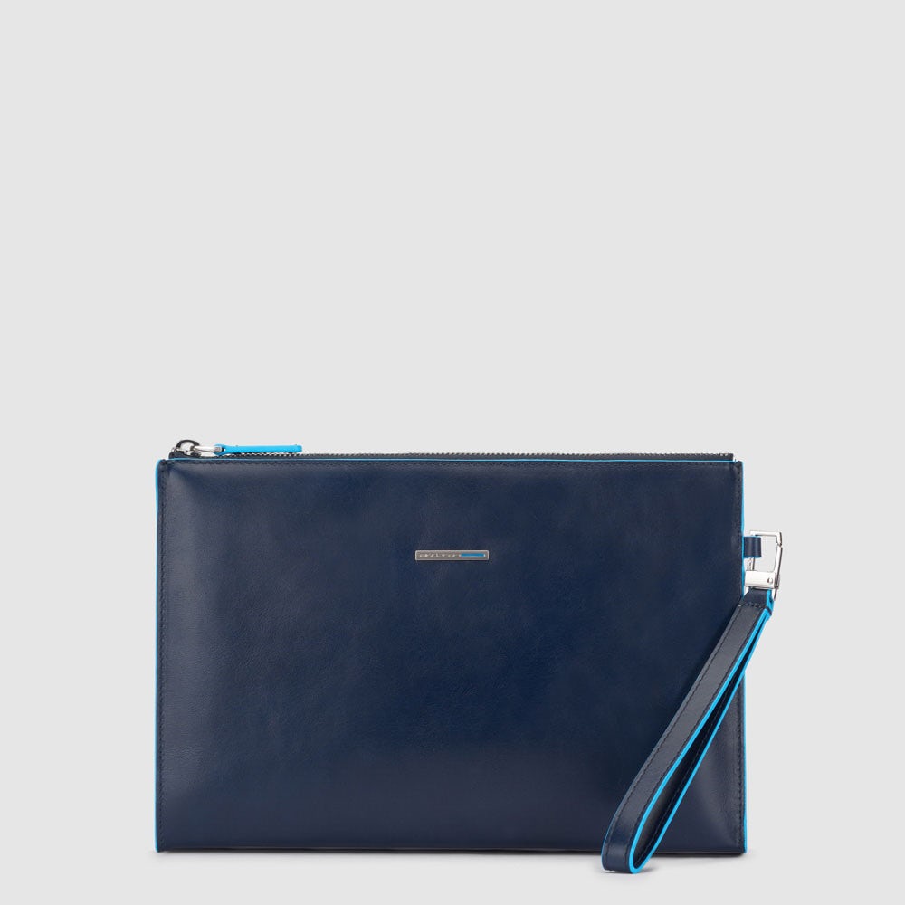 Piquadro AC5099B2/BLU2 Pochette Uomo Sottile Porta Ipad®Mini Blu Notte
