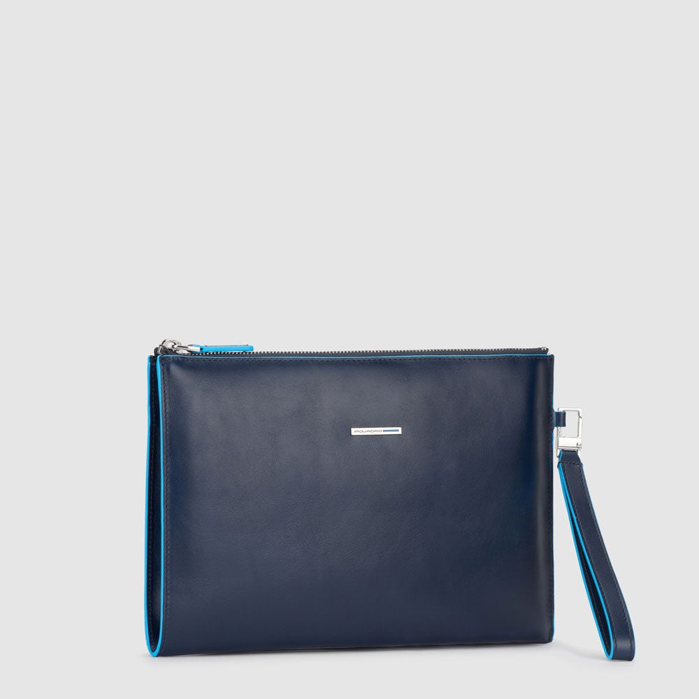 Piquadro AC5099B2/BLU2 Pochette Uomo Sottile Porta Ipad®Mini Blu Notte