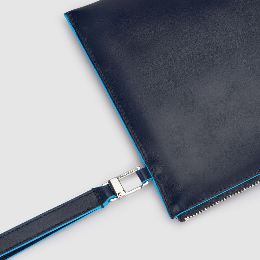 Piquadro AC5099B2/BLU2 Pochette Uomo Sottile Porta Ipad®Mini Blu Notte