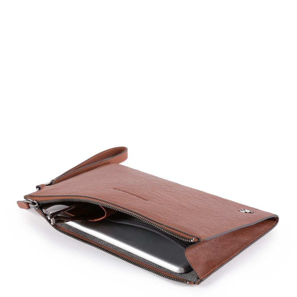 Pochette Uomo Piquadro Porta Ipad Mini Testa Di Moro AC5099B3/TM