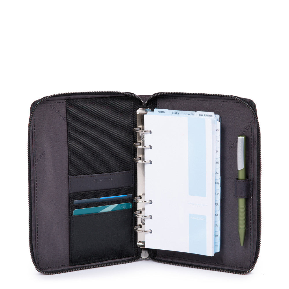 Piquadro Organizer Medio Con Chiusura A Zip Nero AG4527BR