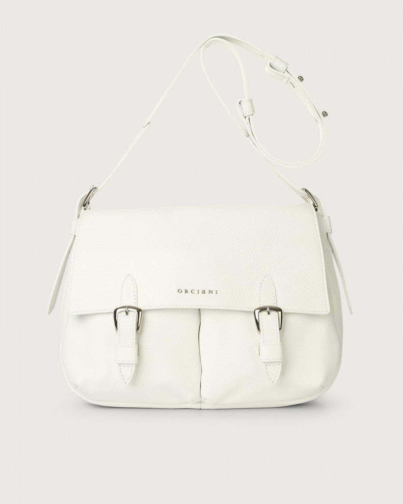 Orciani Borsa Bonnie In Pelle Bianco B02053