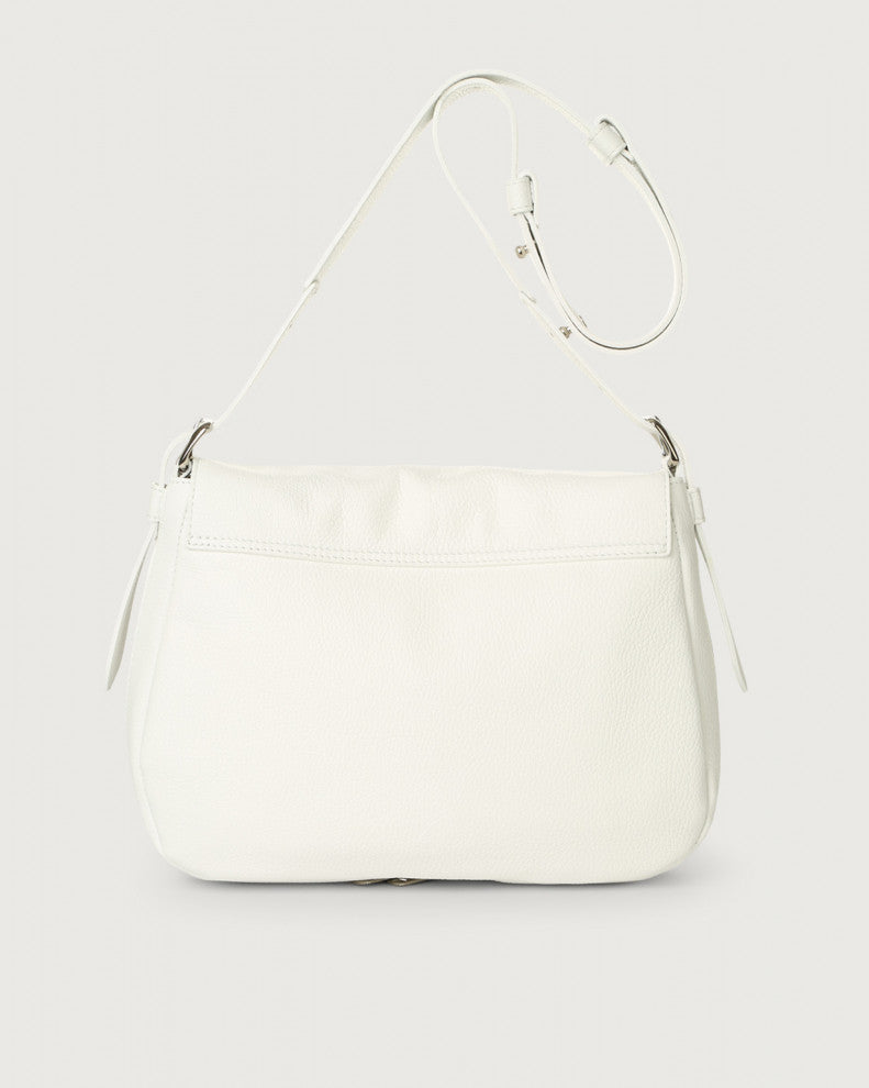 Orciani Borsa Bonnie In Pelle Bianco B02053