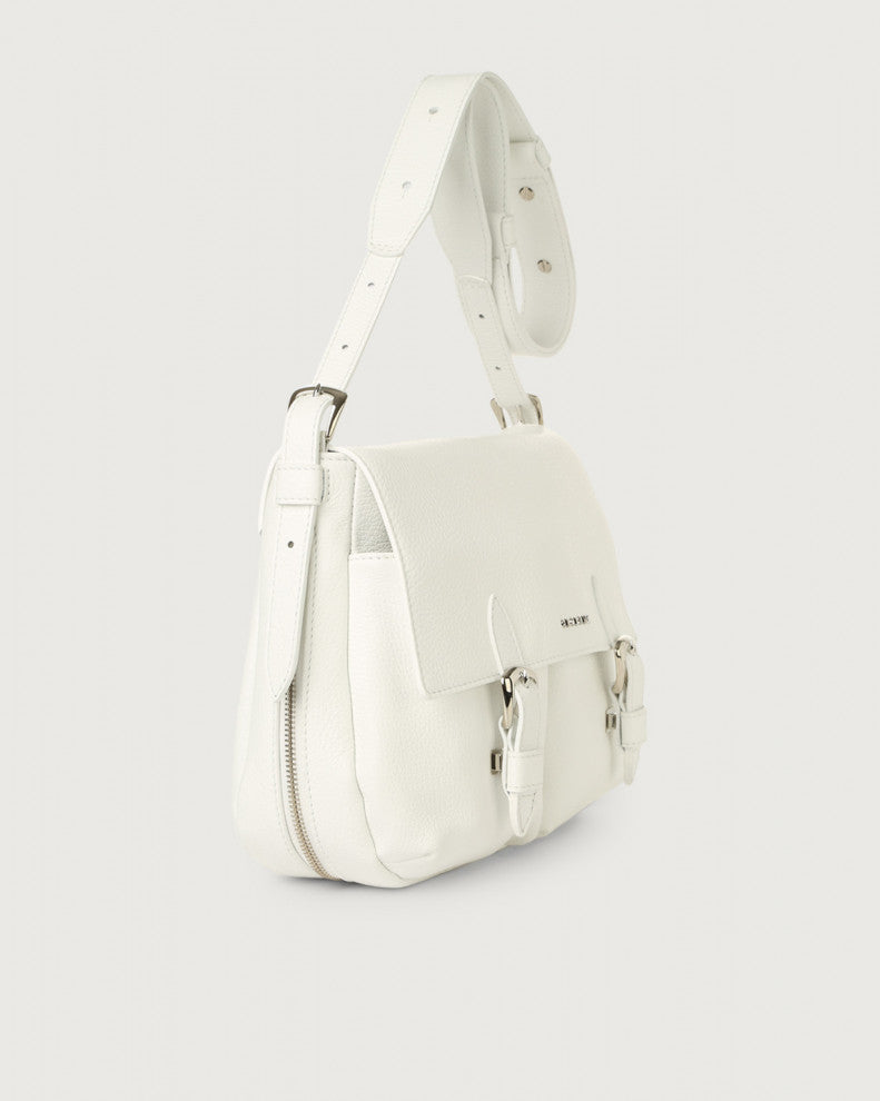 Orciani Borsa Bonnie In Pelle Bianco B02053