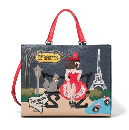 Borsa a mano cartolina Parigi Braccialini B14812 YY818