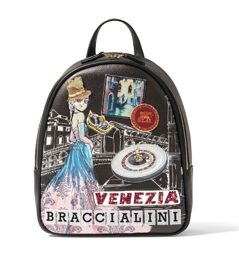 BRACCIALINI B17373-YY818 BRACCIALINI BACKPACK POLISYNT UNIQUE POSTCARDS