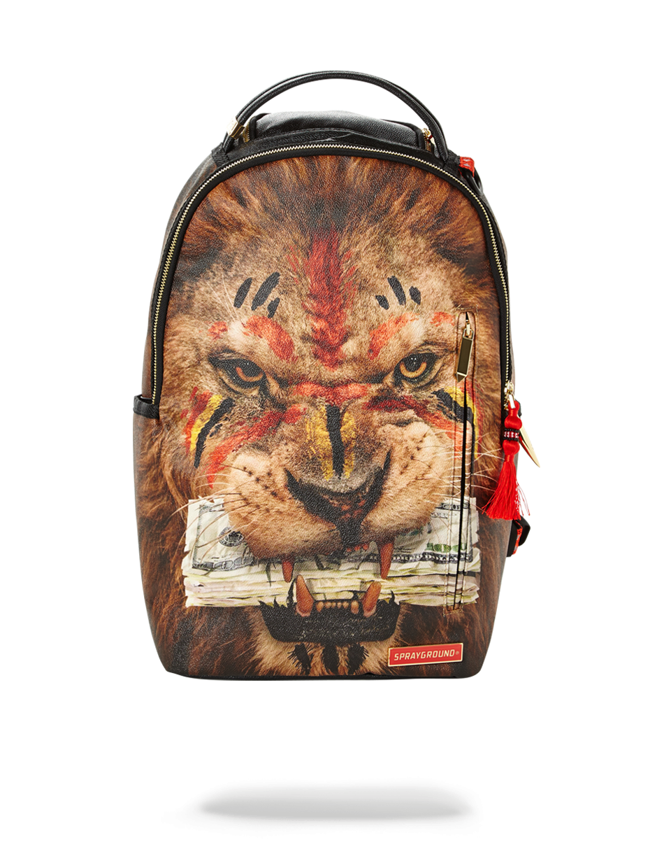 Sprayground lion eating money backpack 910B1557NSZ