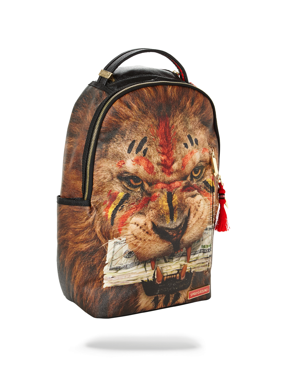 Sprayground lion eating money backpack 910B1557NSZ