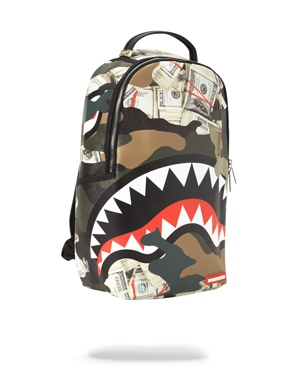 Sprayground Camo Money Shark 910B2202NSZ zaino sprayground