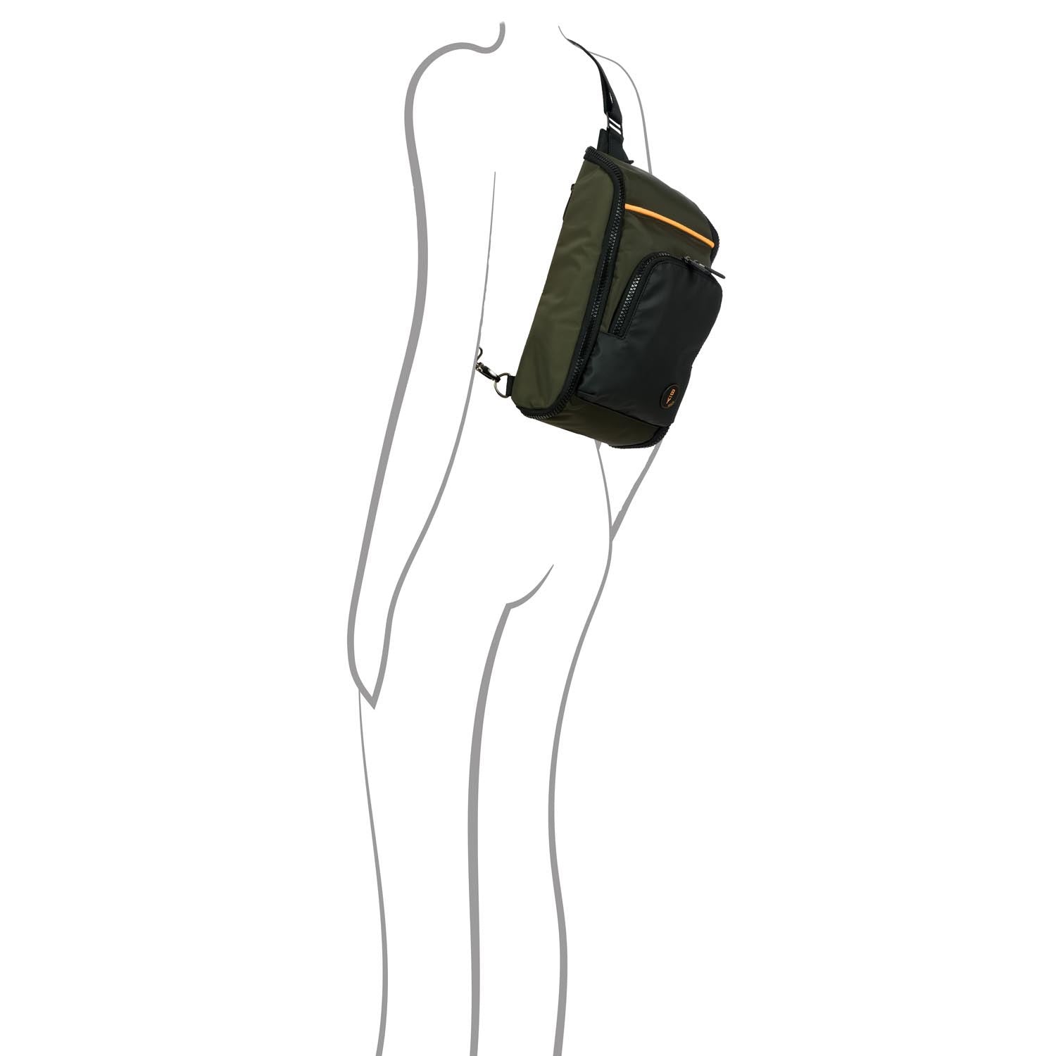 Bric's Sling Bag eolo monospalla BY Oliva B3Y04490.078 zaino monospalla impermeabile