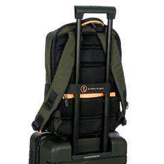 Bric's Zaino eolo Urban Medio BY verde oliva zaino porta PC impermeabile  B3Y04492.078
