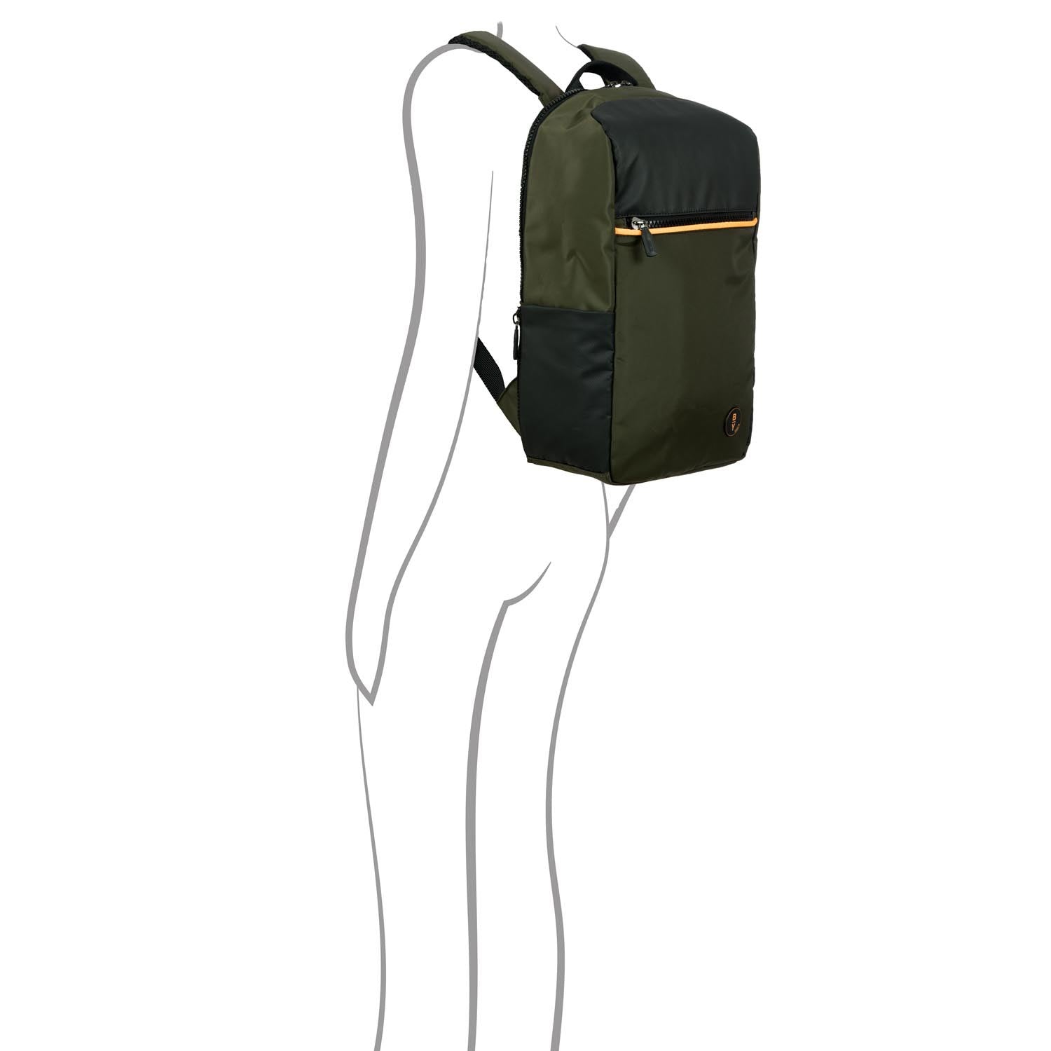 Bric's Zaino eolo Urban Medio BY verde oliva zaino porta PC impermeabile  B3Y04492.078