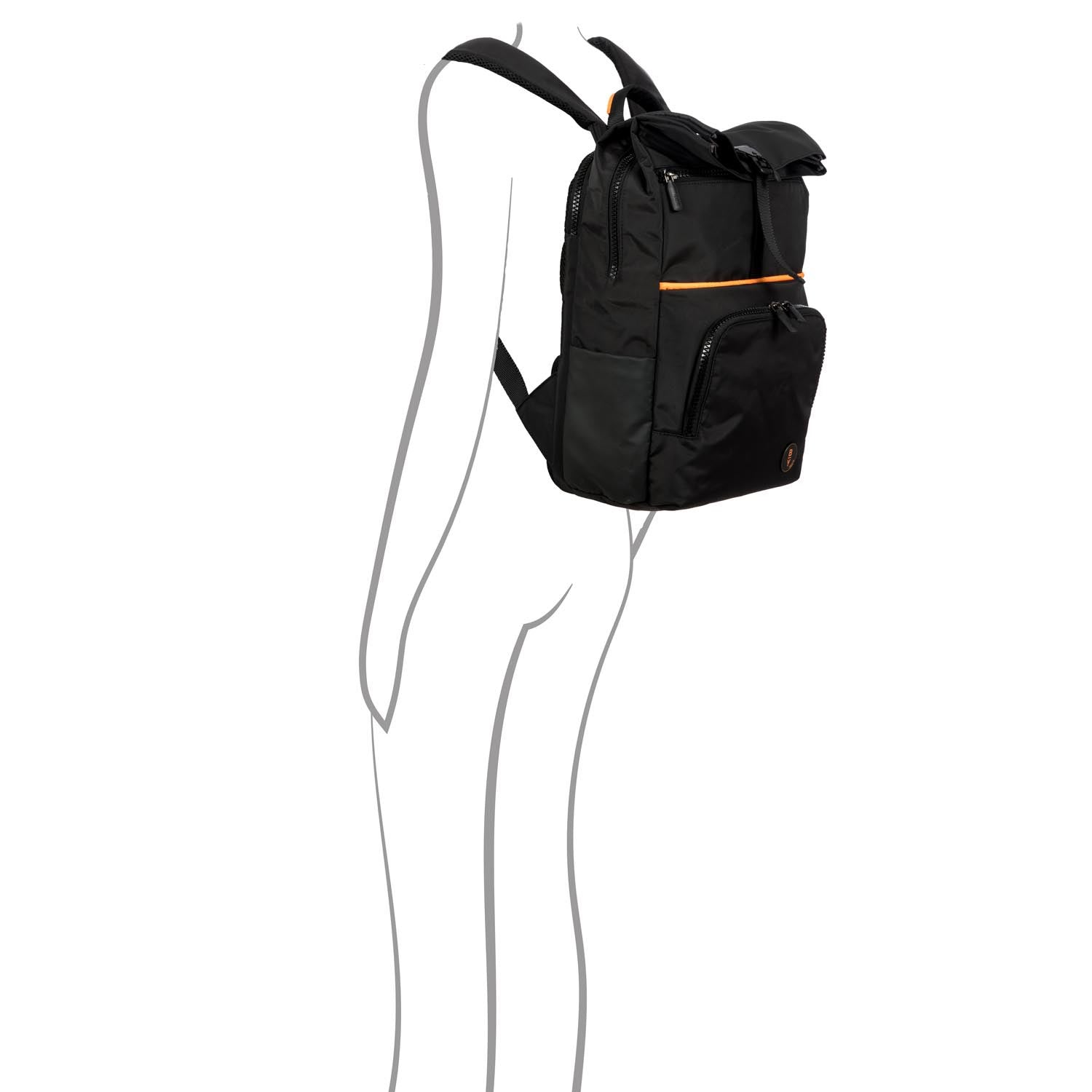Bric's Zaino eolo Design Medio BY Nero zaino con scomparto porta documenti e porta PC B3Y04493.001