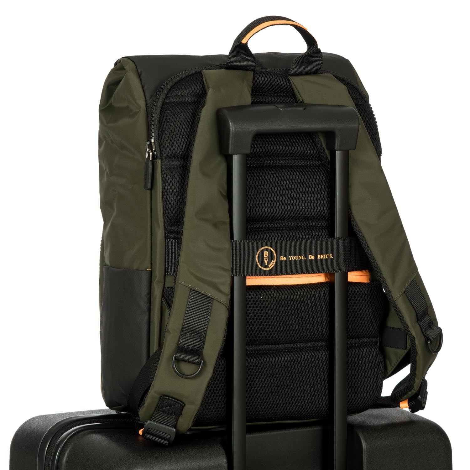 Bric's Zaino Design Medio BY Oliva B3Y04493.078 zaino con scomparto porta documenti e porta PC dotato di apertura roll-top