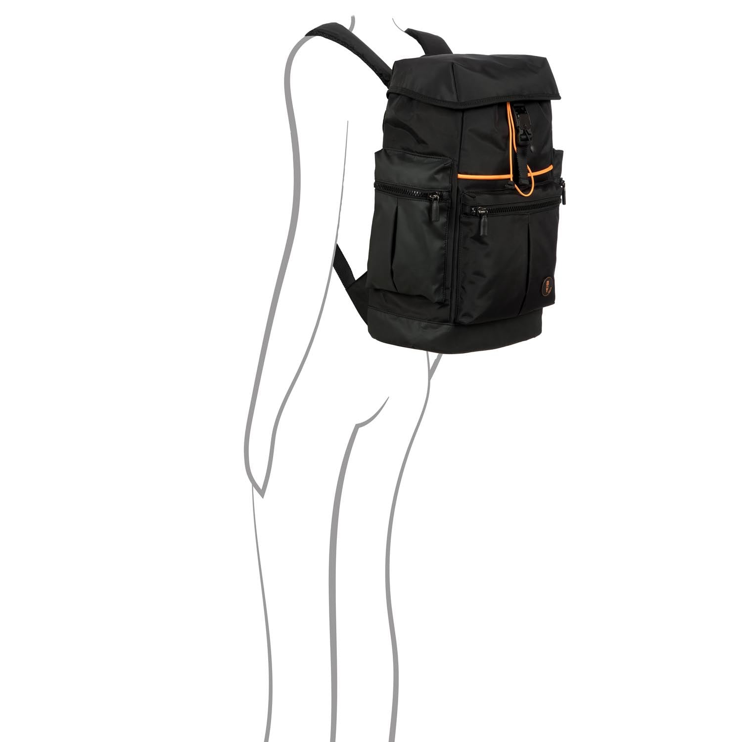 Bric's Zaino eolo Explorer Piccolo BY Nero B3Y04494.001 zaino con scomparto dedicato porta PC impermeabile con apertura a sacca