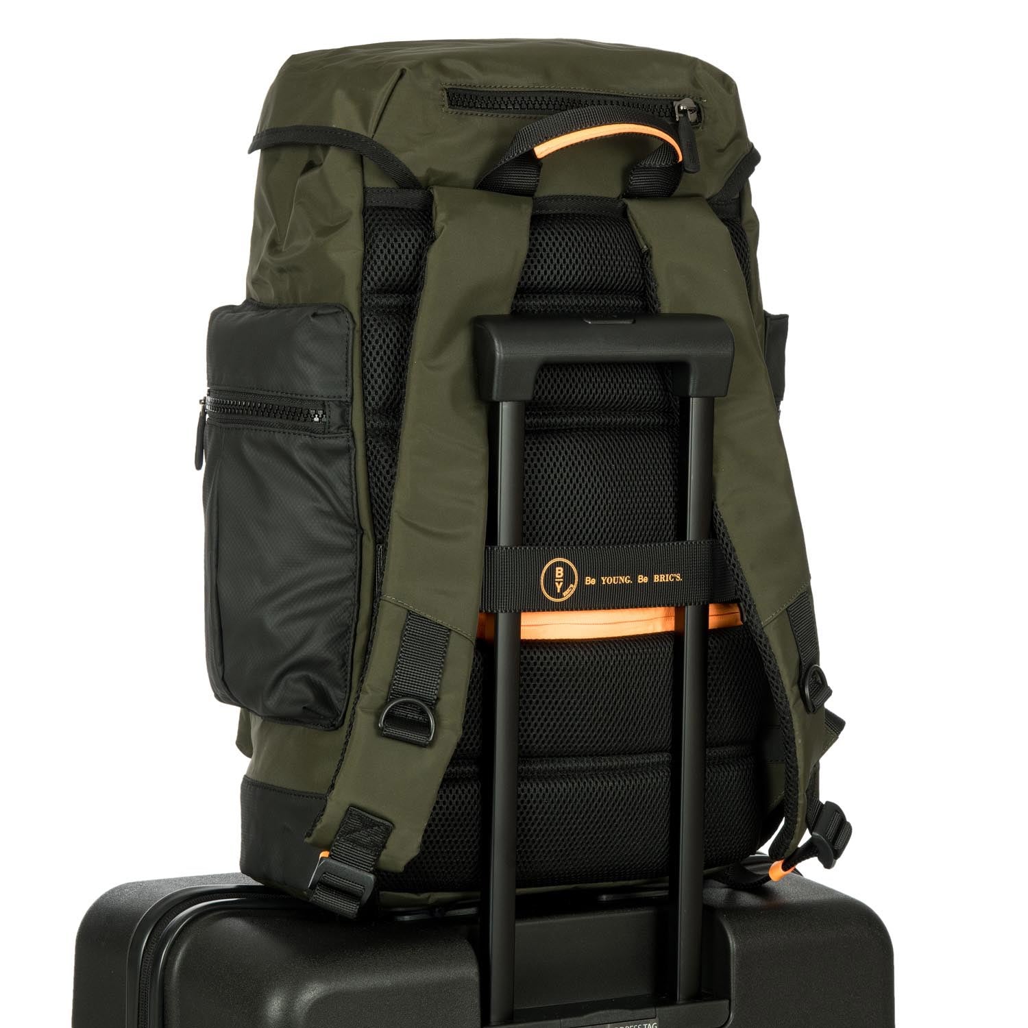Bric's Zaino eolo Explorer Piccolo BY Oliva B3Y04494.078 zaino con scomparto dedicato porta PC impermeabile con apertura a sacca