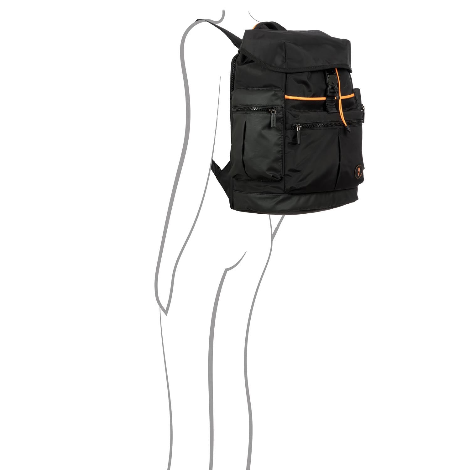 Bric's Zaino eolo Explorer Grande BY Nero B3Y04495.001 zaino con scomparto dedicato porta documenti e porta PC impermeabile