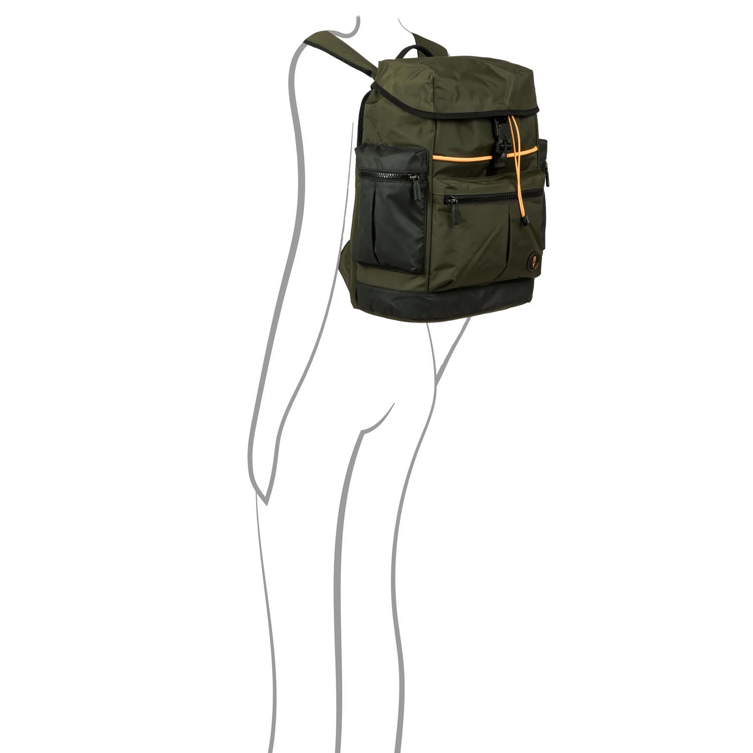 Bric's Zaino eolo Explorer Grande BY Oliva B3Y04495.078 zaino con scomparto dedicato porta documenti e porta PC impermeabile 