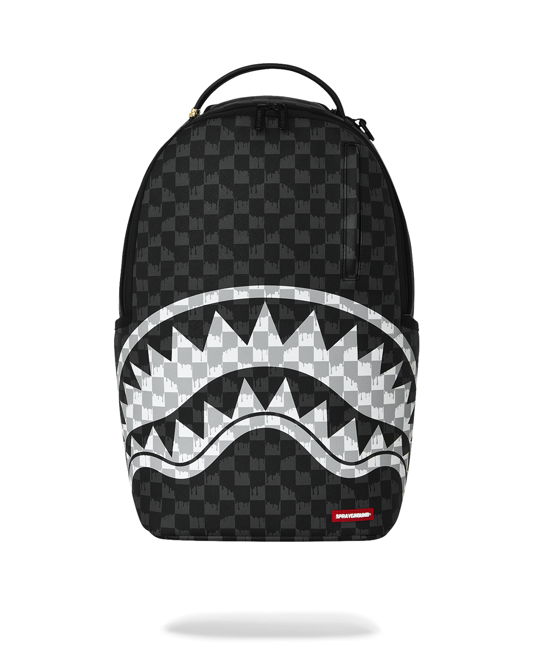 Sprayground Drip Check Shark Backpack Black