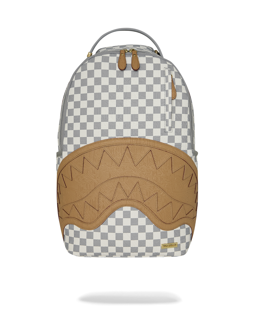 Sprayground Graff Embossed Cream Check DLXSV Backpack