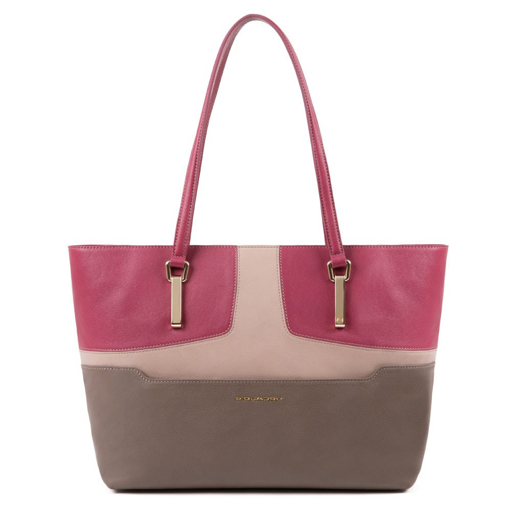 Piquadro Shopping Bag Porta Computer Bordeaux/grigio