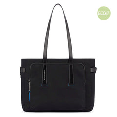 Borsa Donna Piquadro Grande Porta Computer In Tessuto Nero BD5743RY/N