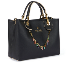 De Santis | Braccialini Linea Beth Nera B17691-YY100 – Borsa in polisynt con design solare e vivace 