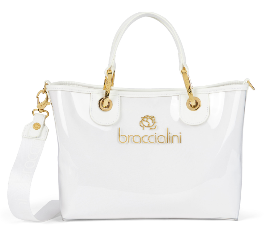 De Santis | Braccialini Linea Beth Jelly Bianca B17699-YY001 – Borsa in polisynt con design e colorazioni solari e vivaci