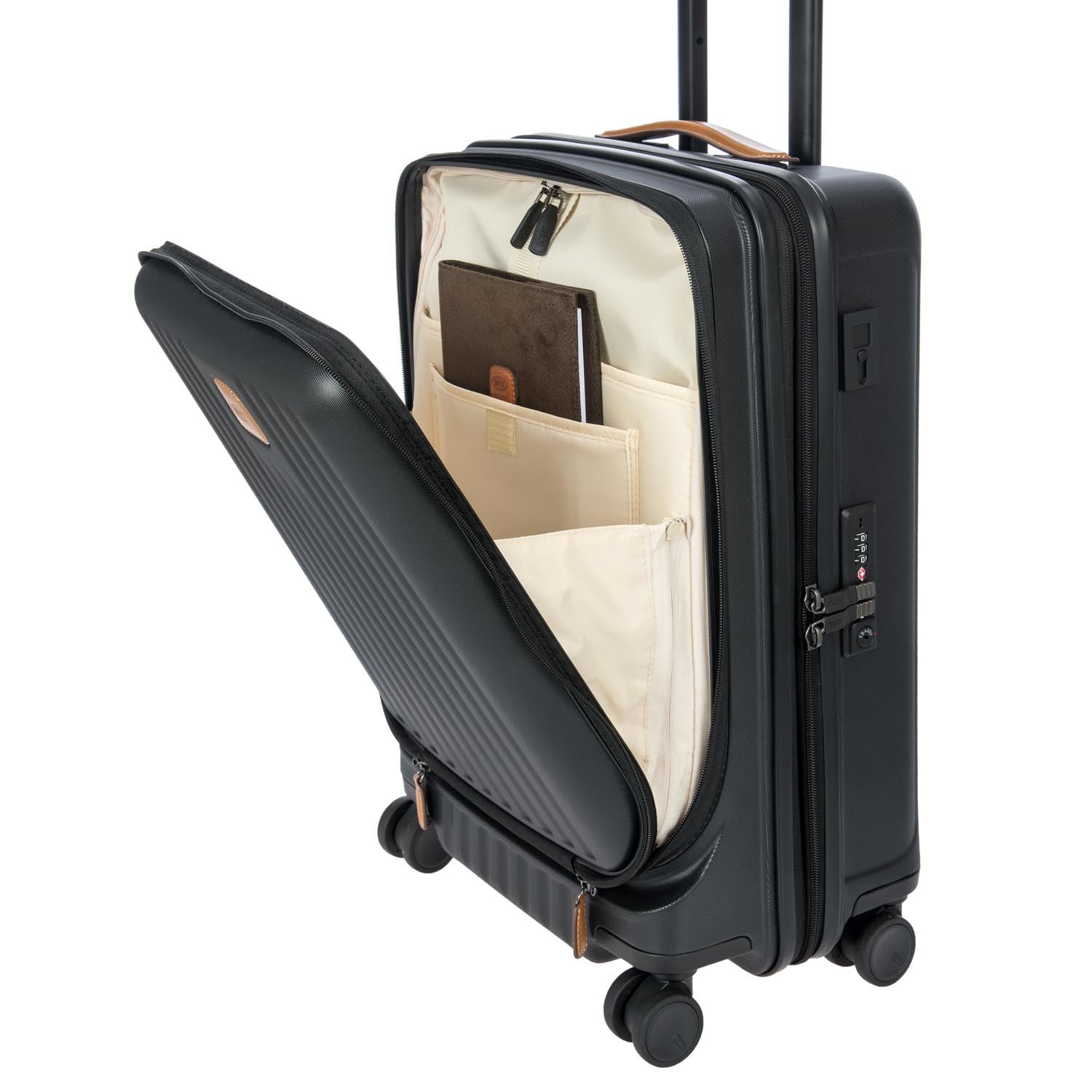 Bric's Trolley Da Cabina Capri Nero con tasca BRK28028.101