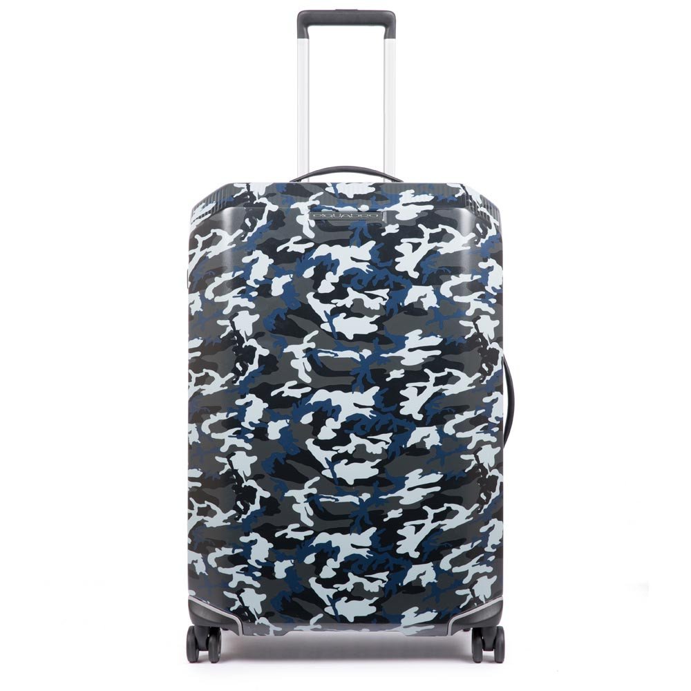 Piquadro Trolley Medio Rigido A 4 Ruote Camoblu BV4427CB/CAMOBLU