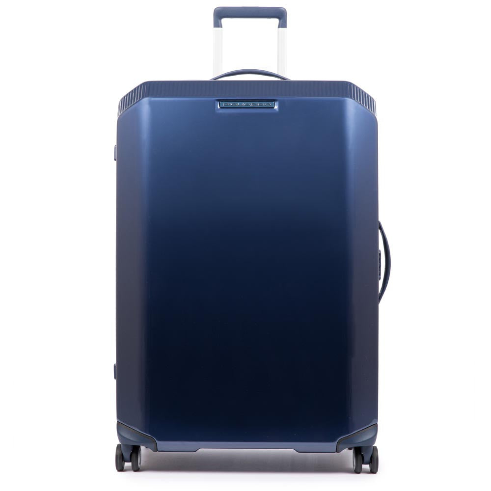 Piquadro Trolley Grande Rigido A 4 Ruote Blu BV4428CB