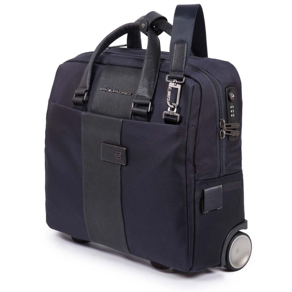 Piquadro Cartella Trolley Porta Pc E Porta Ipad®10,5''/9,7' Nero BV4729BR/N pilotina piquadro porta pc con ruote