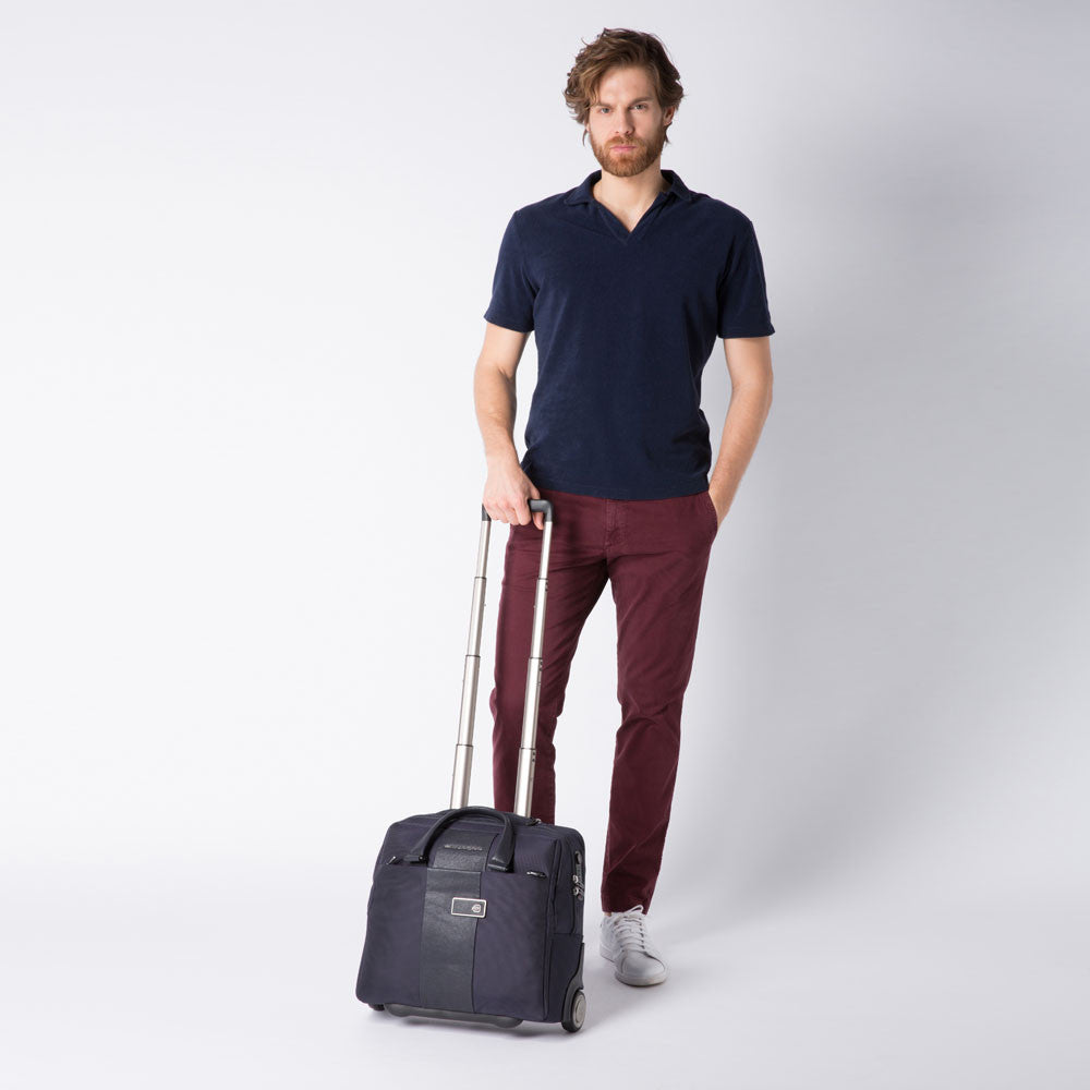 Piquadro Cartella Trolley Porta Pc E Porta Ipad®10,5''/9,7' Nero BV4729BR/N pilotina piquadro porta pc con ruote